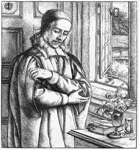George Herbert in his bedroom