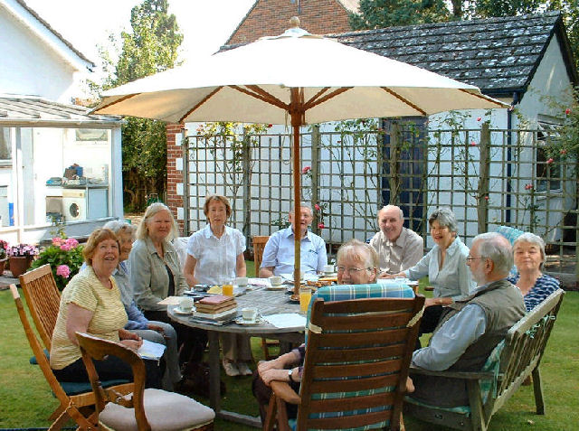 A group meeting in progress